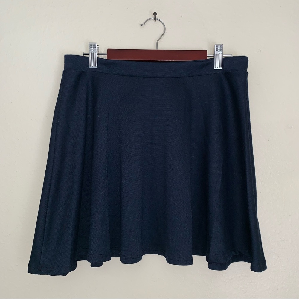 Navy blue skater skirt